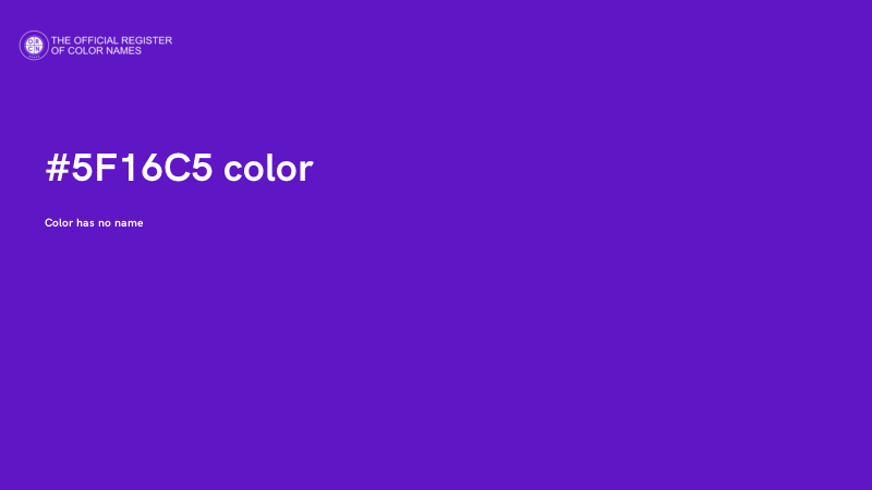 #5F16C5 color image