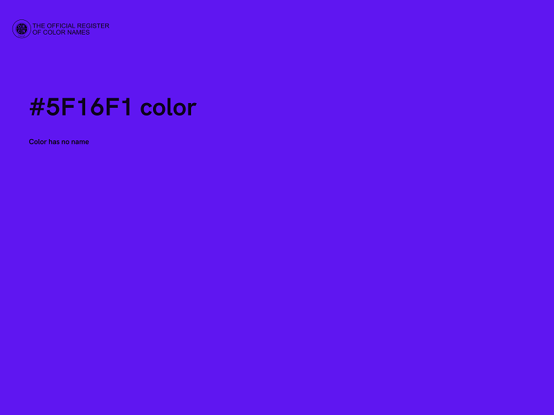 #5F16F1 color image