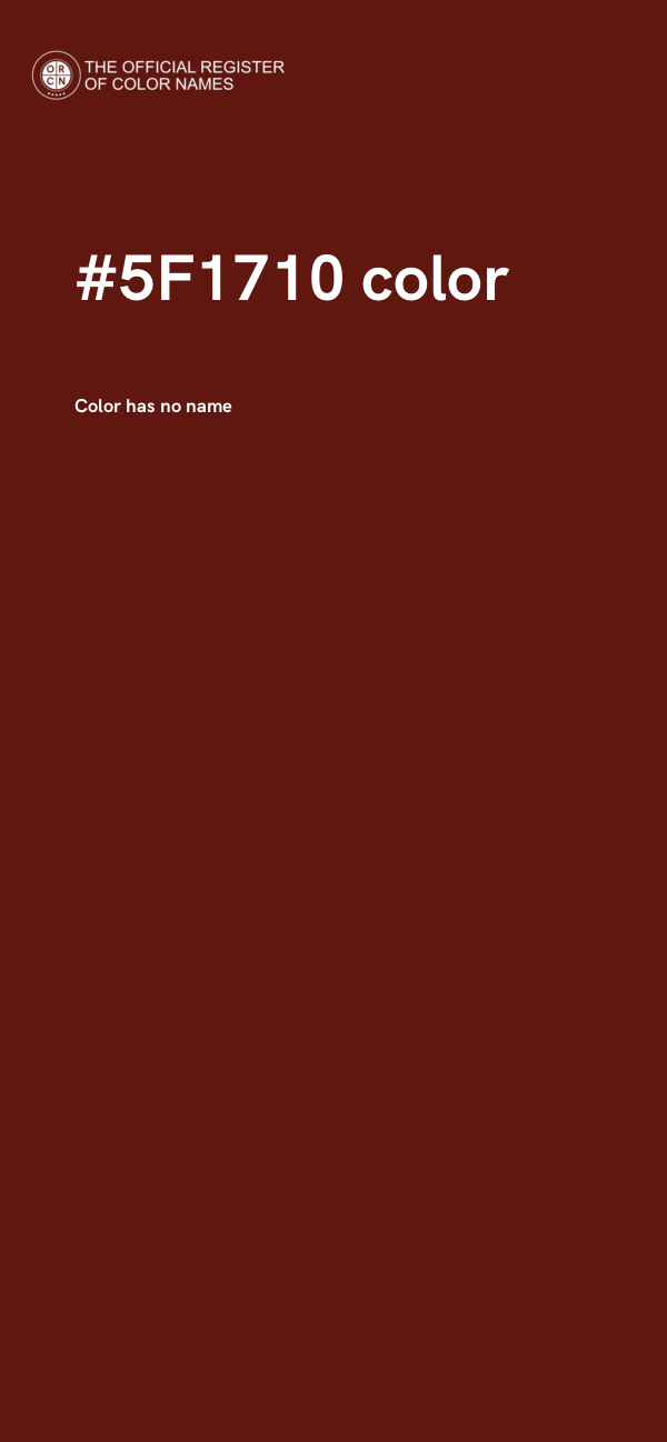 #5F1710 color image