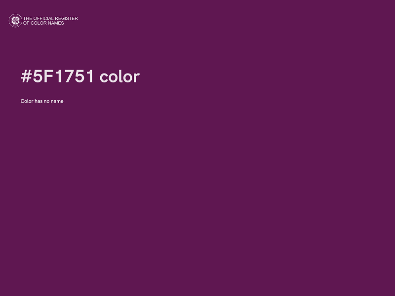 #5F1751 color image