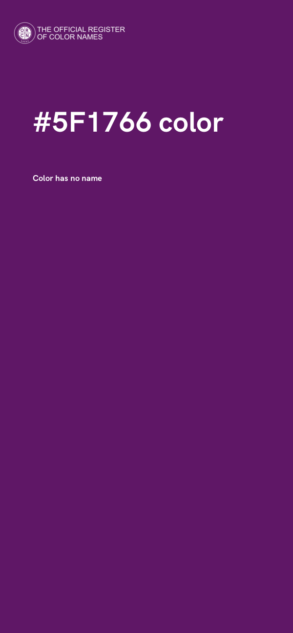 #5F1766 color image