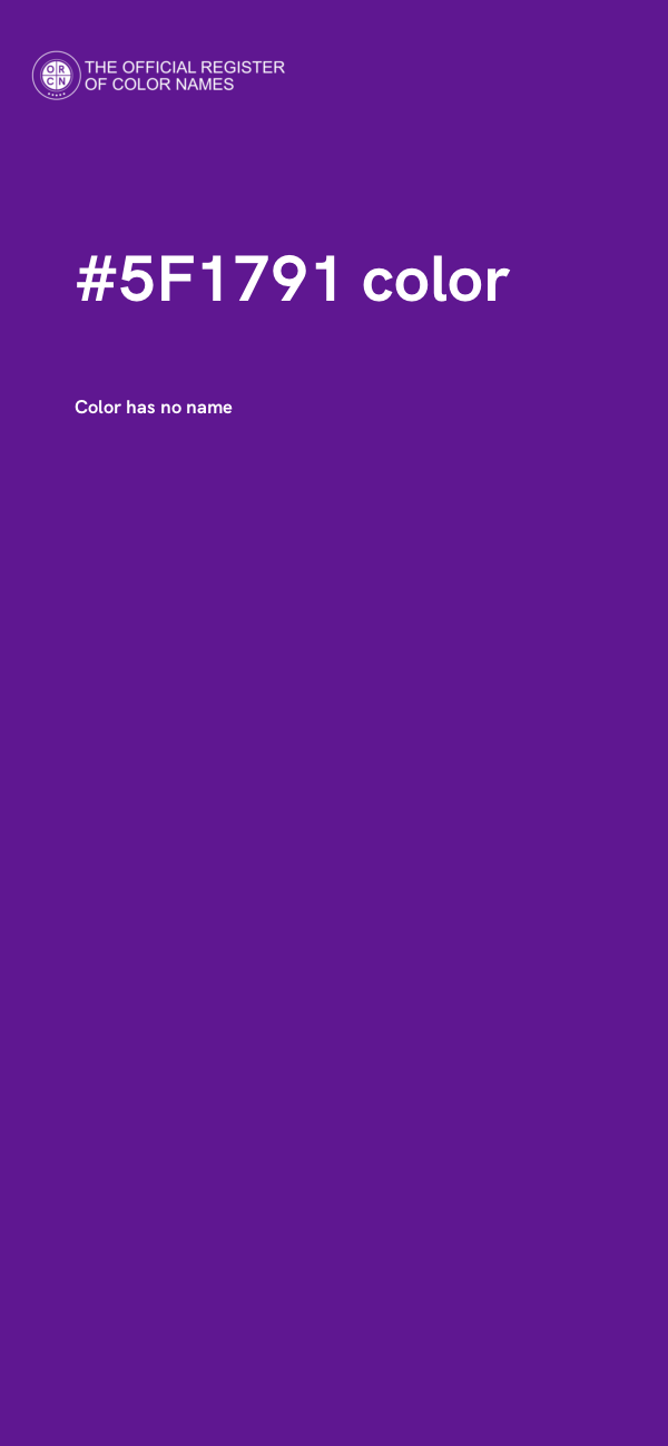 #5F1791 color image