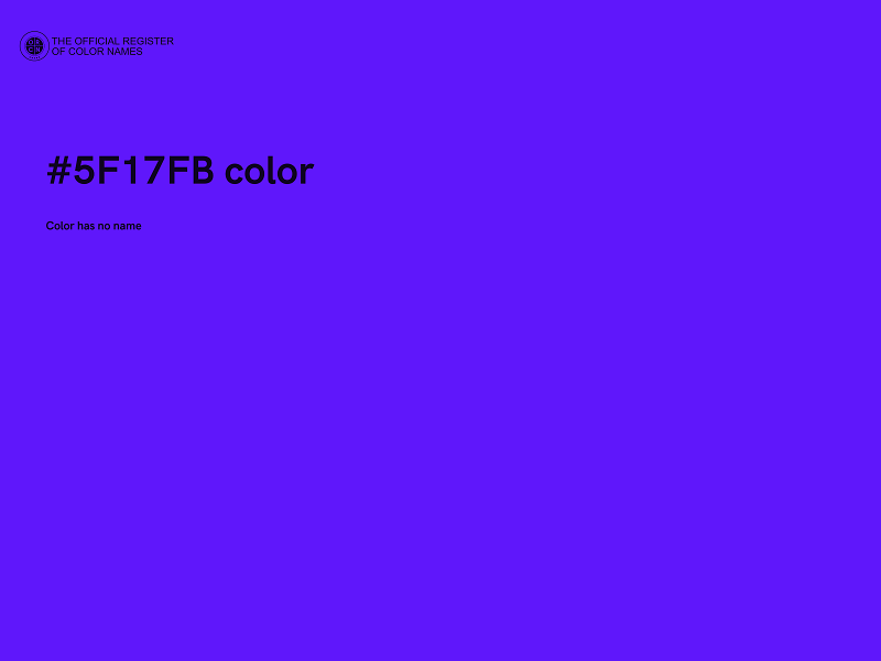 #5F17FB color image