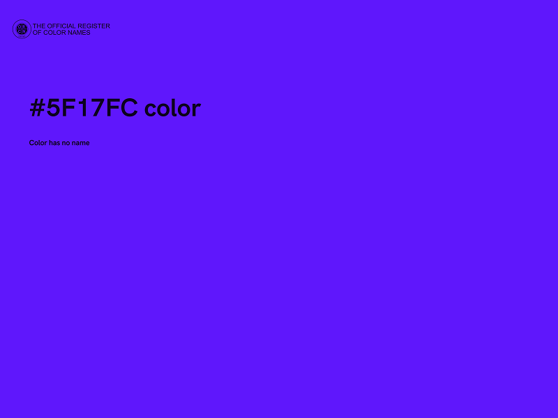 #5F17FC color image