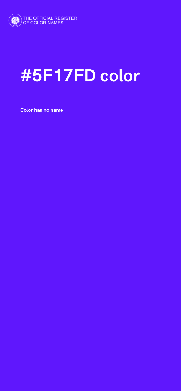 #5F17FD color image