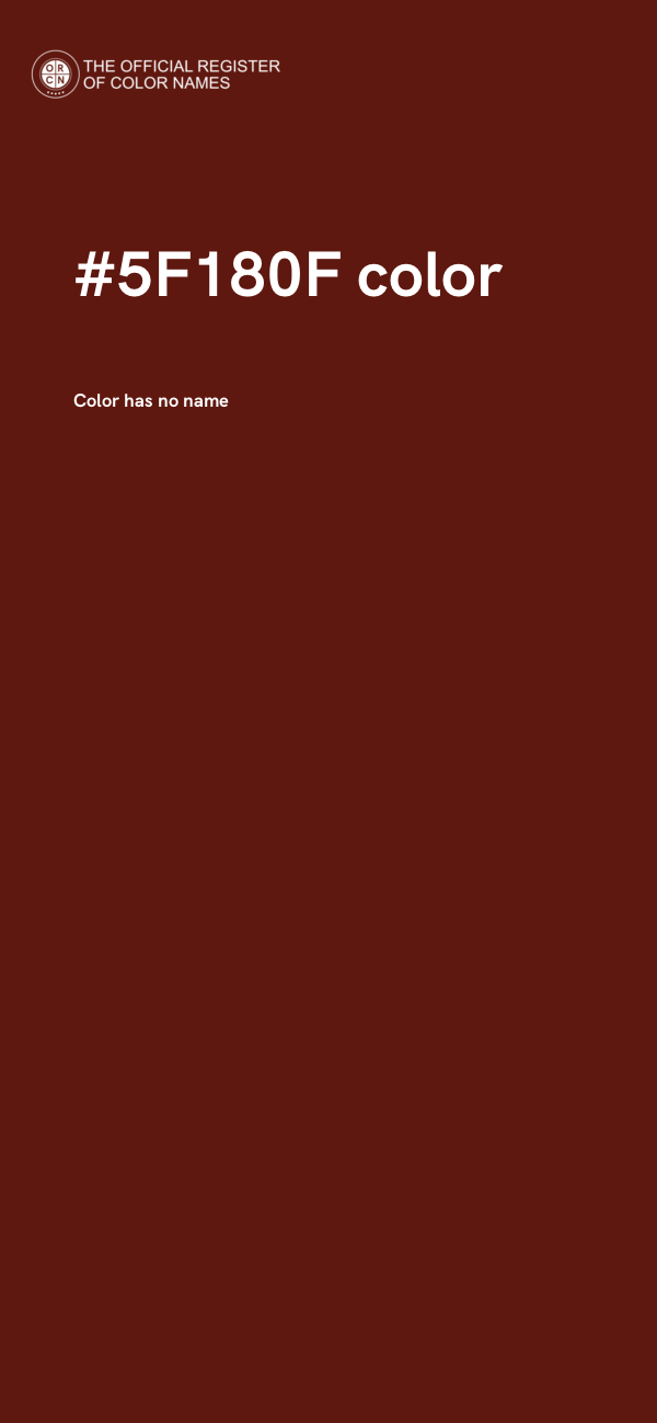 #5F180F color image