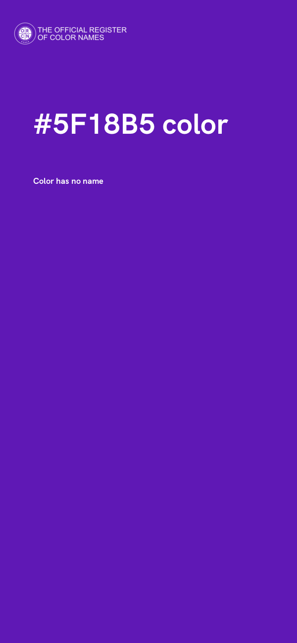 #5F18B5 color image