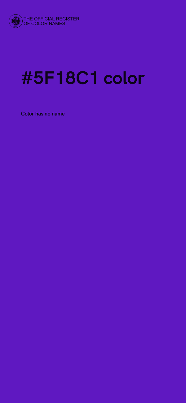 #5F18C1 color image