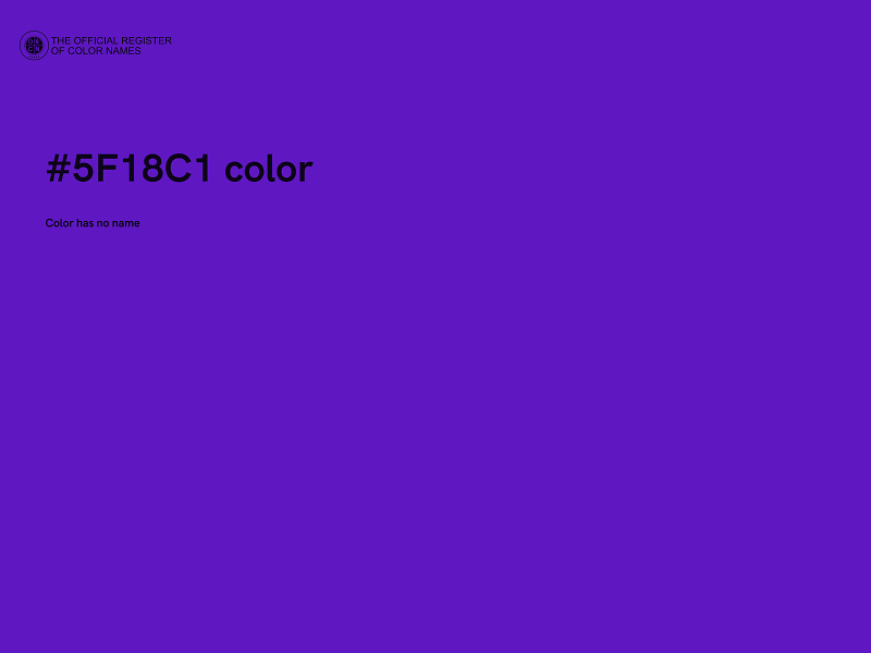 #5F18C1 color image