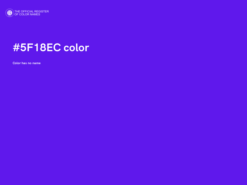 #5F18EC color image