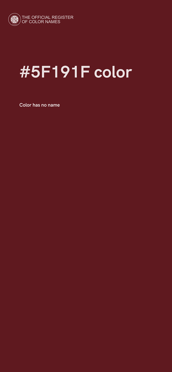 #5F191F color image