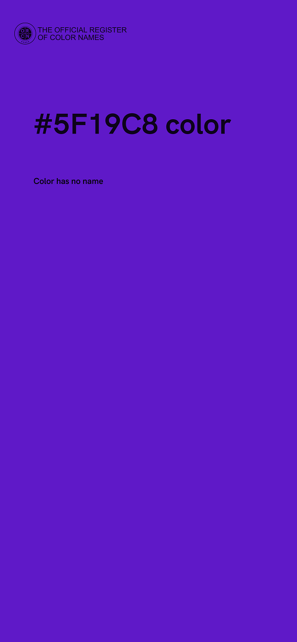 #5F19C8 color image