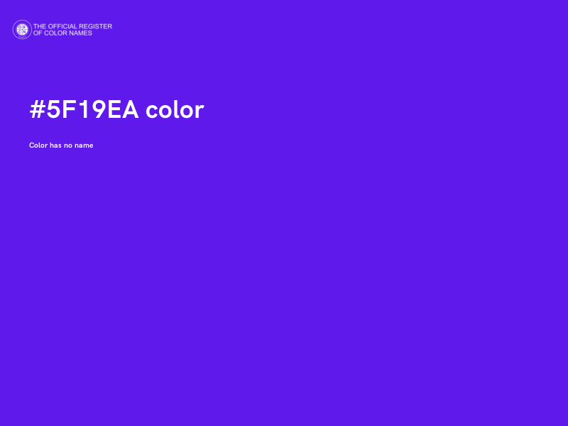 #5F19EA color image