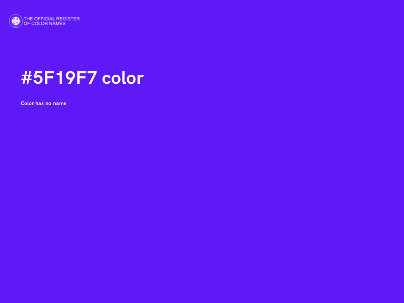#5F19F7 color image