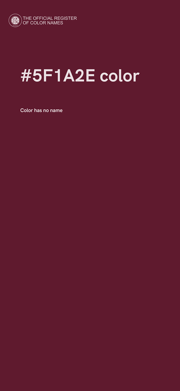 #5F1A2E color image