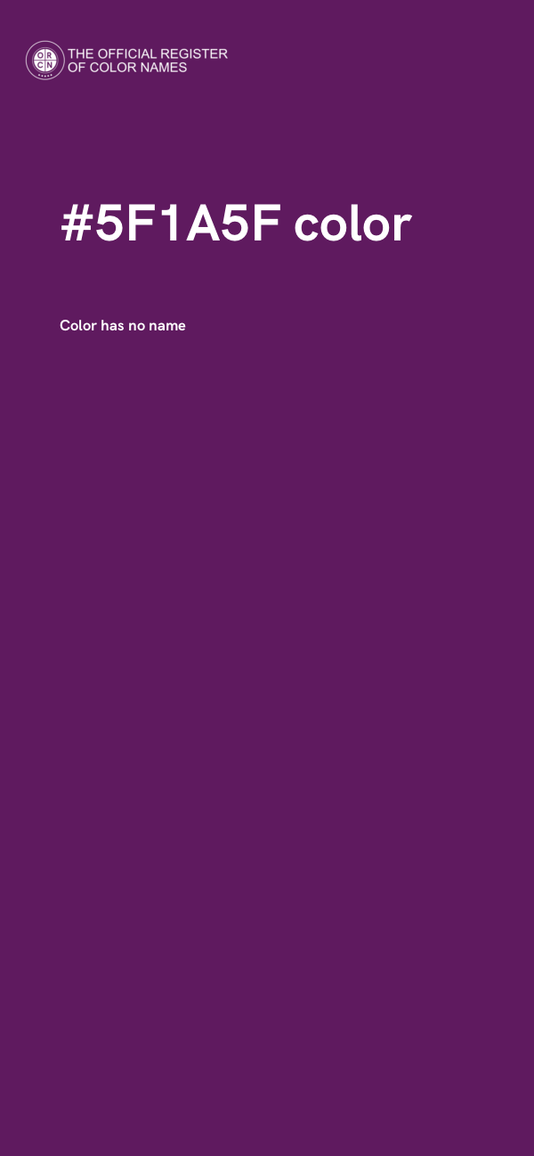 #5F1A5F color image