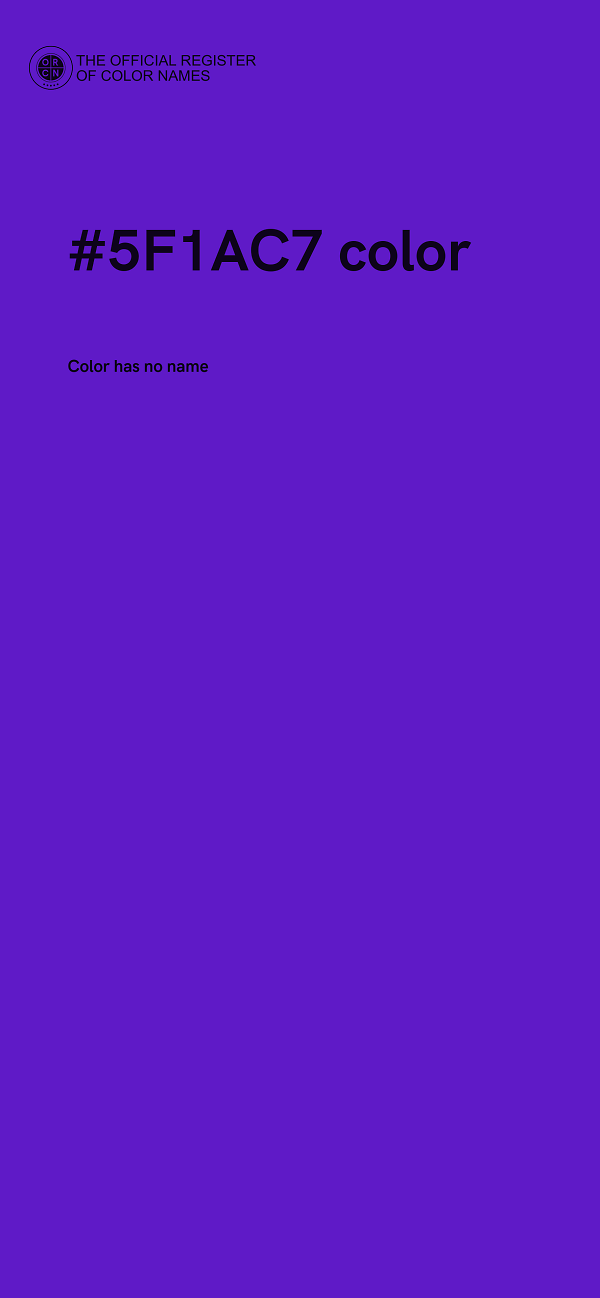 #5F1AC7 color image