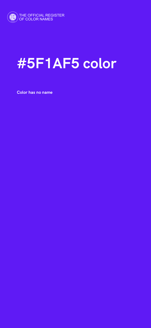#5F1AF5 color image
