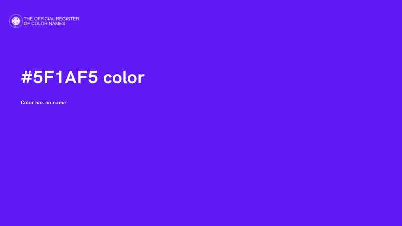 #5F1AF5 color image