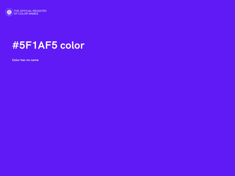 #5F1AF5 color image