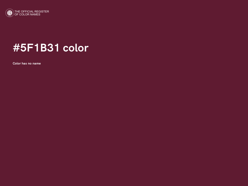 #5F1B31 color image