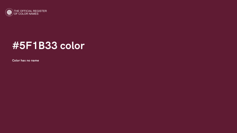 #5F1B33 color image