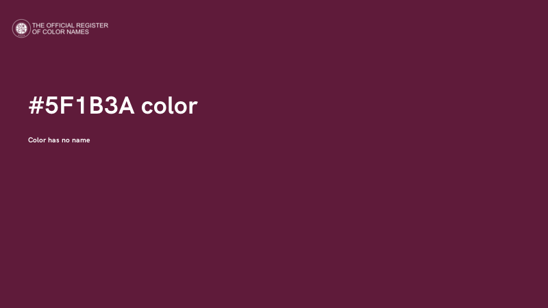 #5F1B3A color image