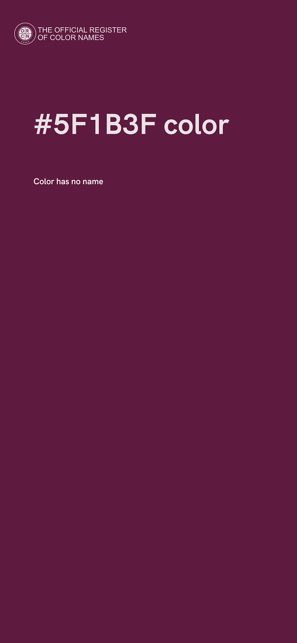 #5F1B3F color image