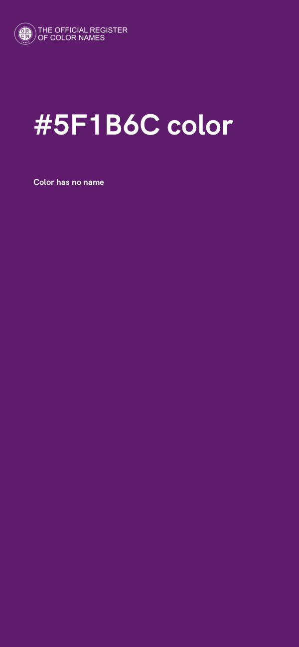 #5F1B6C color image
