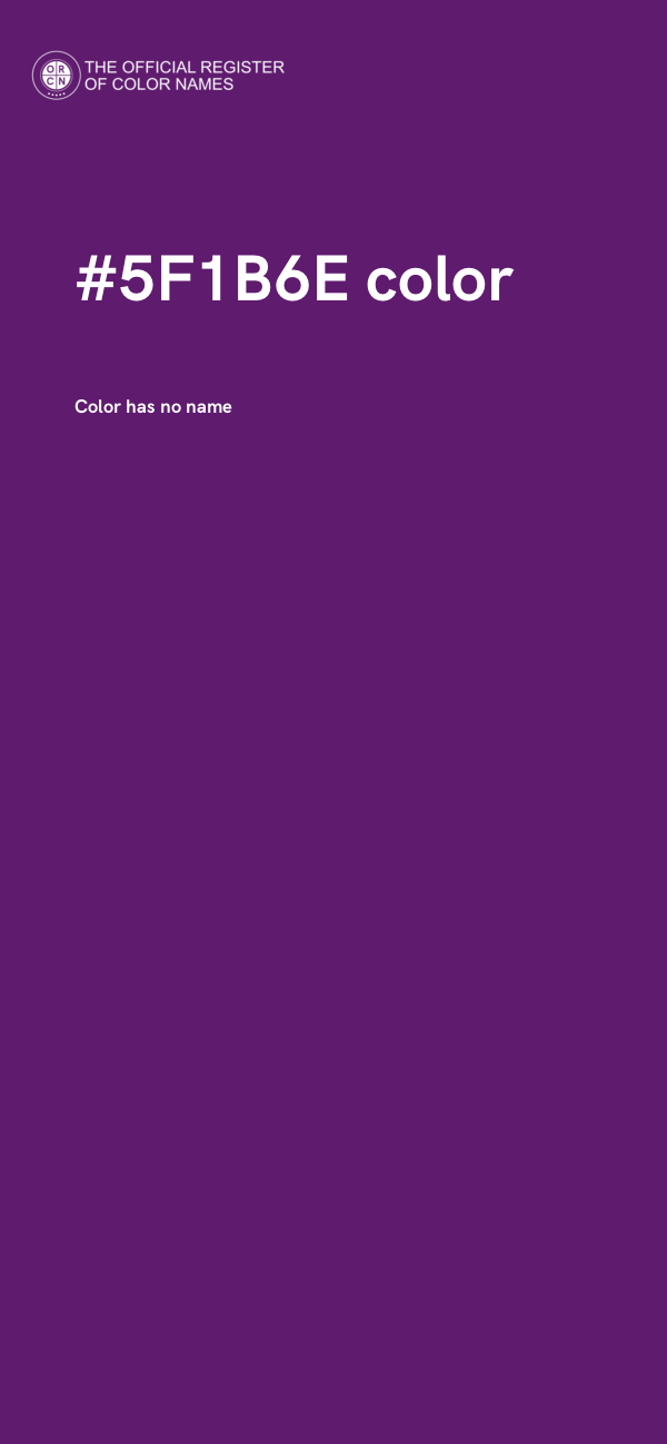 #5F1B6E color image