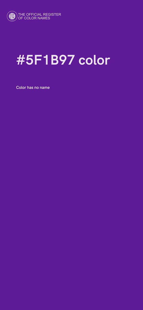 #5F1B97 color image