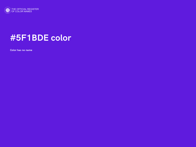 #5F1BDE color image