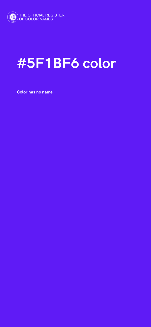 #5F1BF6 color image