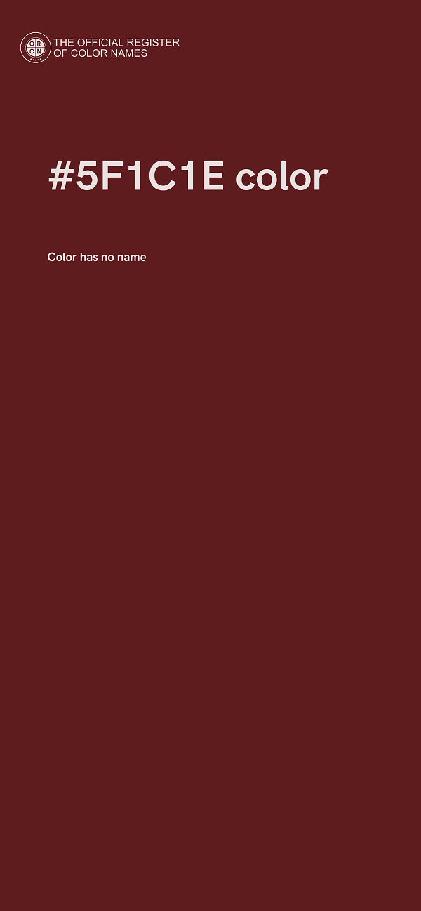 #5F1C1E color image