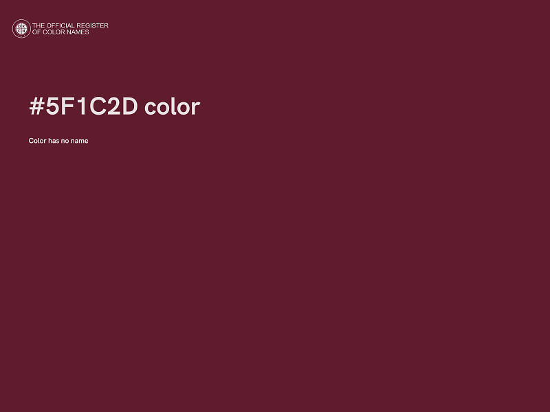 #5F1C2D color image