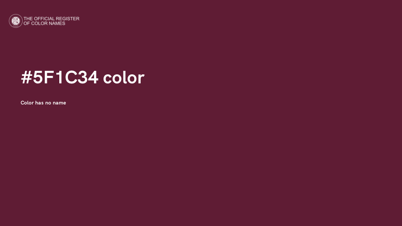 #5F1C34 color image