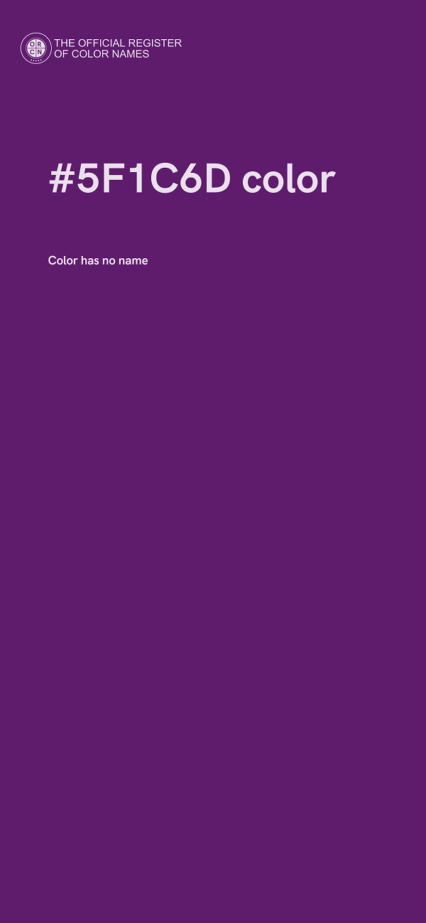 #5F1C6D color image