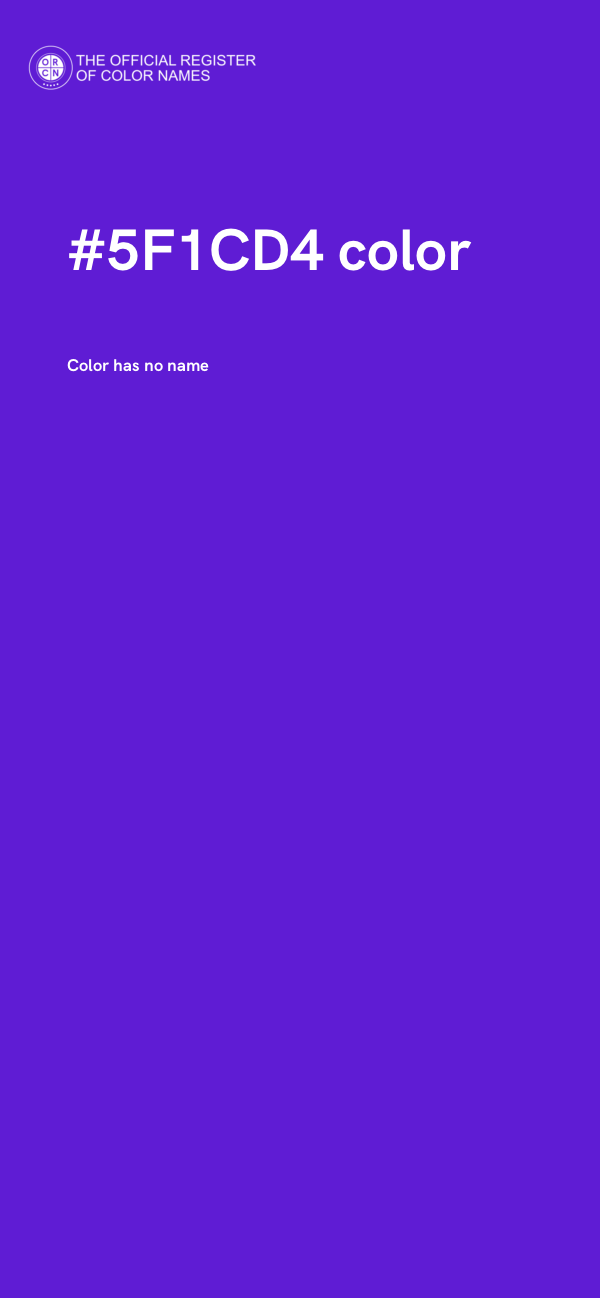 #5F1CD4 color image