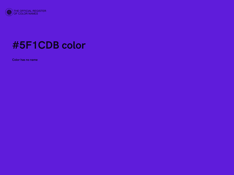 #5F1CDB color image