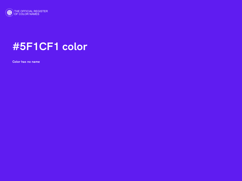 #5F1CF1 color image
