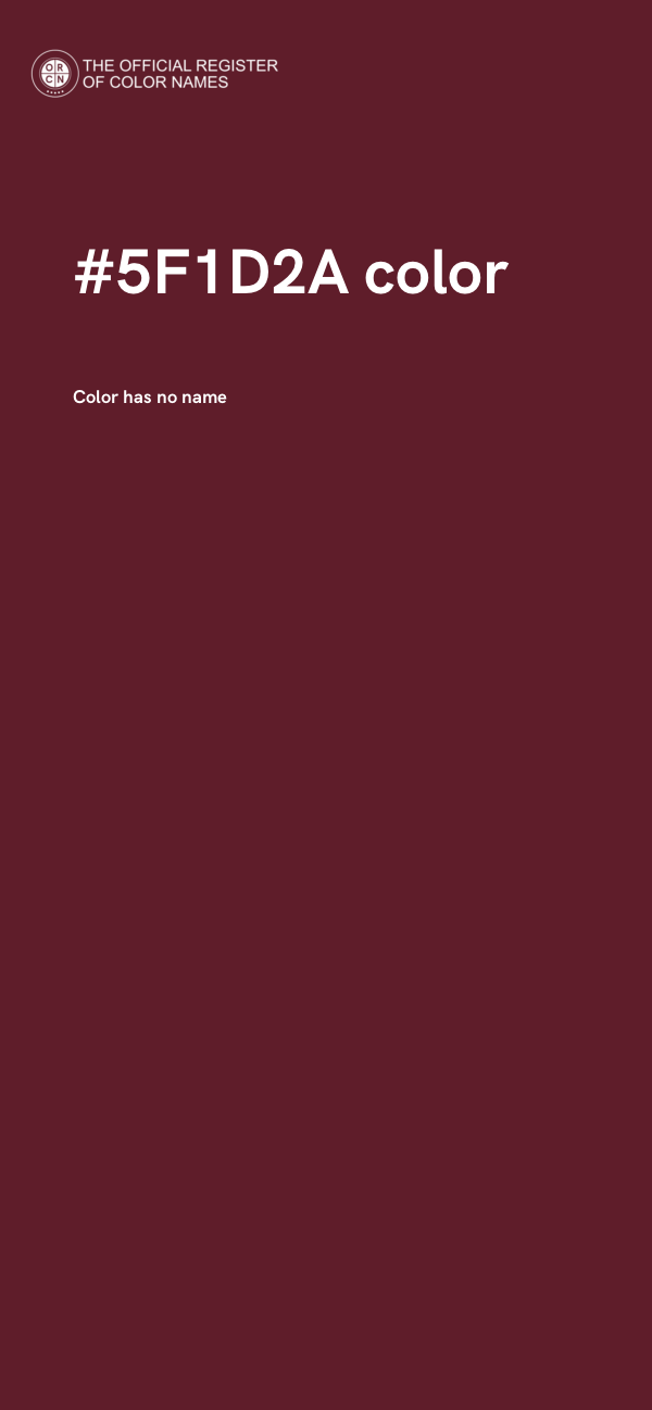 #5F1D2A color image