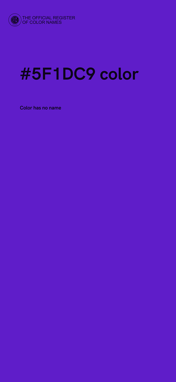 #5F1DC9 color image