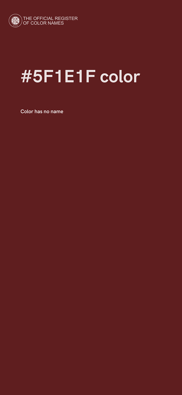 #5F1E1F color image