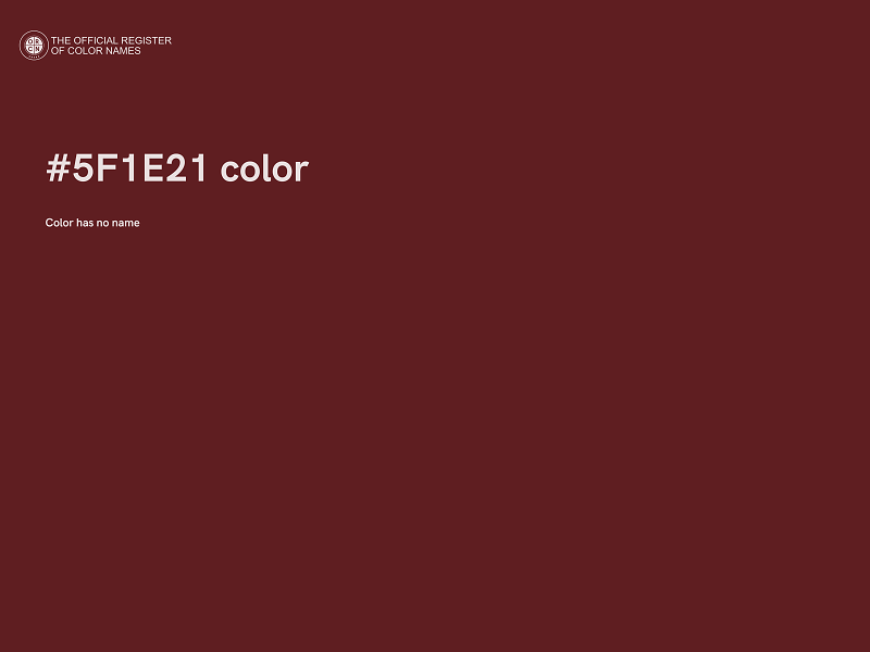 #5F1E21 color image