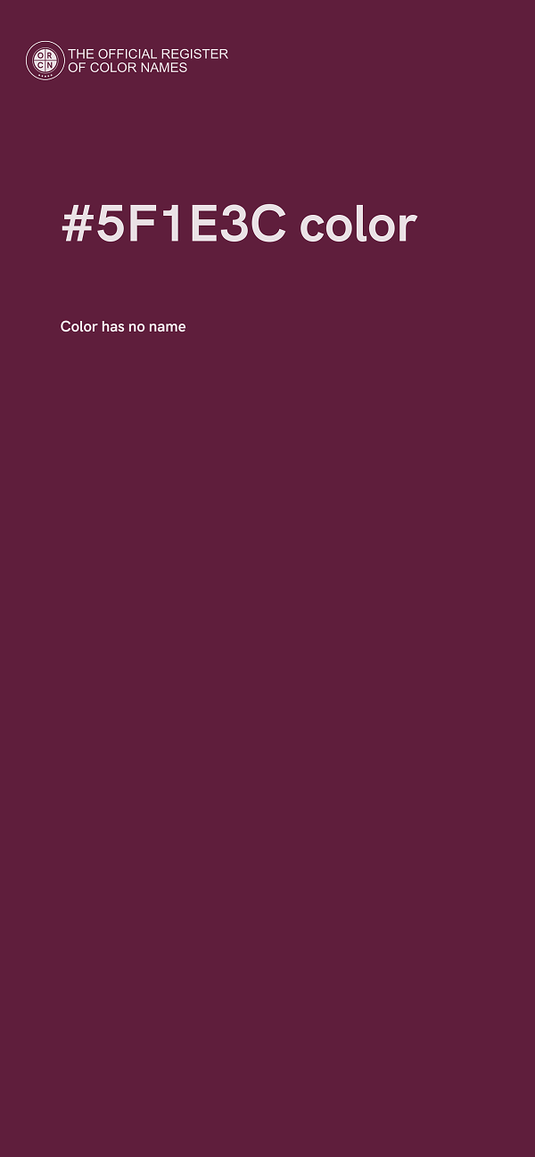 #5F1E3C color image