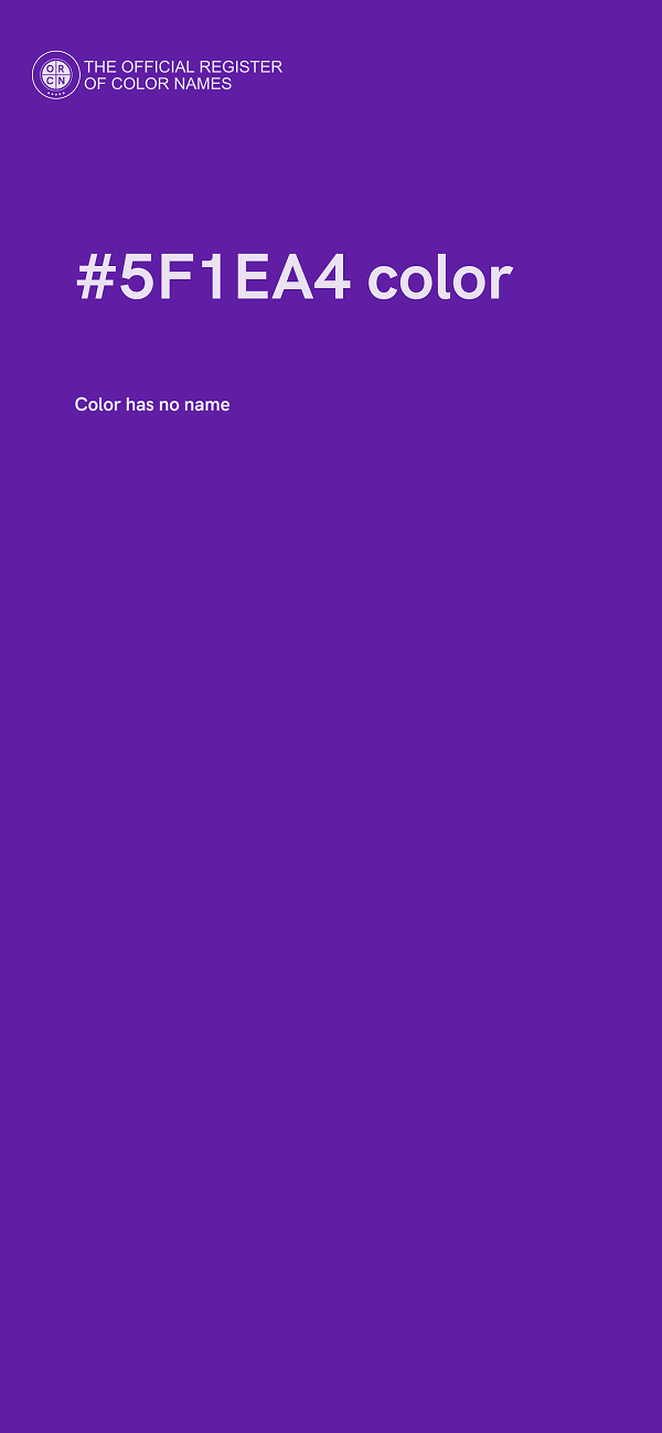 #5F1EA4 color image