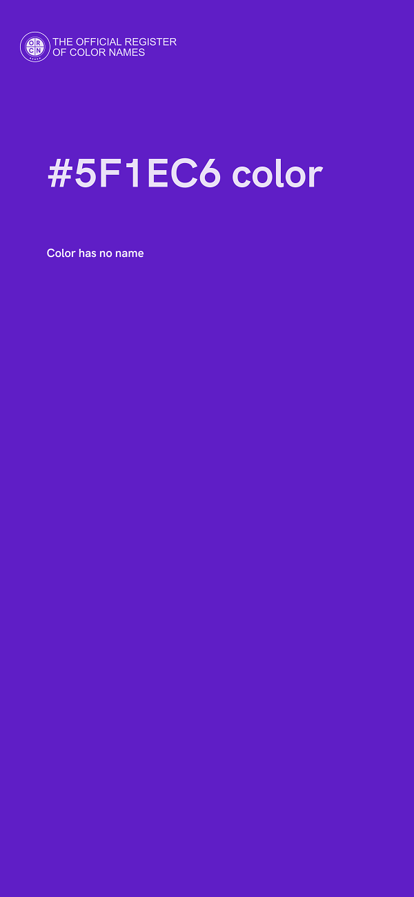 #5F1EC6 color image