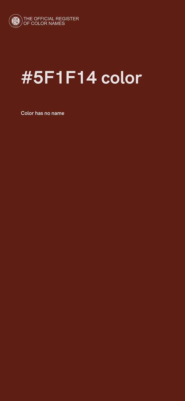 #5F1F14 color image