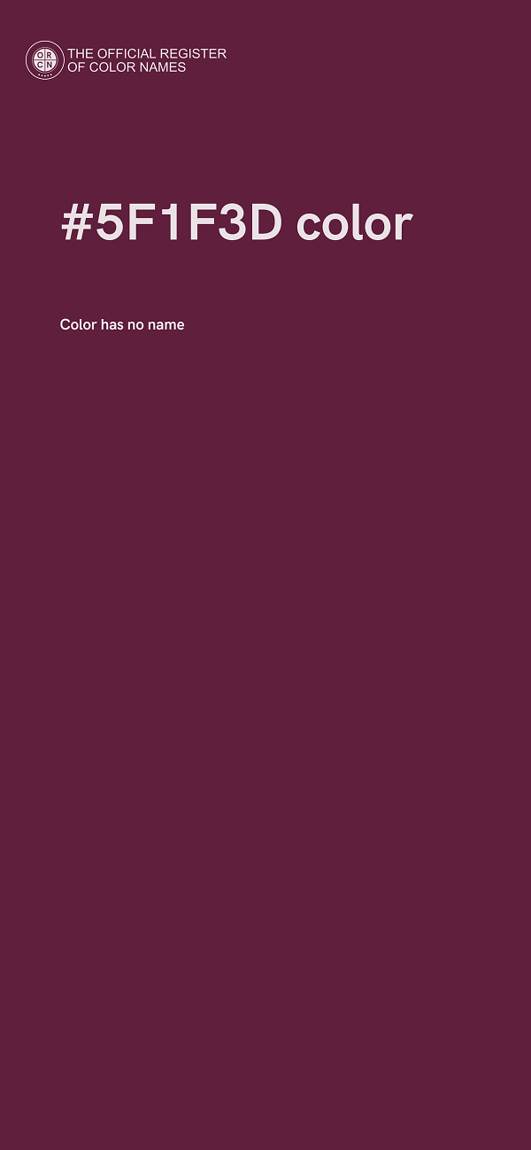#5F1F3D color image