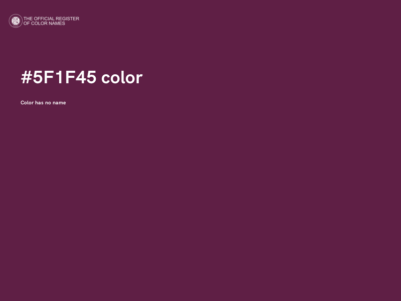#5F1F45 color image